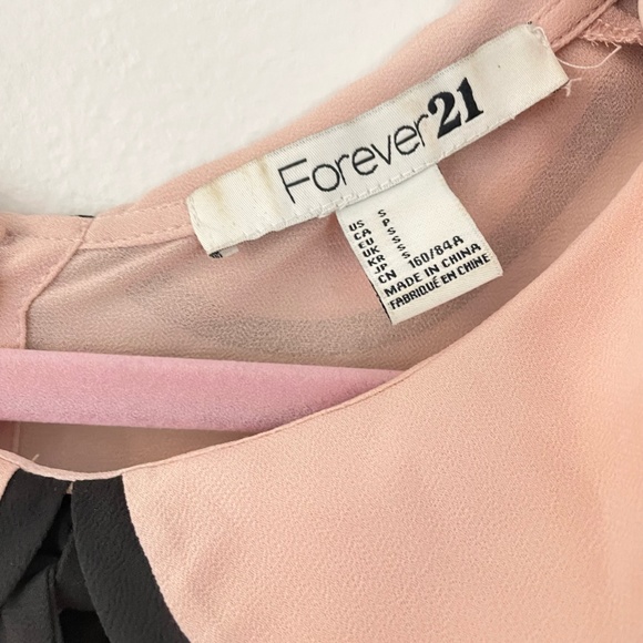 Forever 21, Size Small, Pink & Black Blouse - Picture 2 of 2